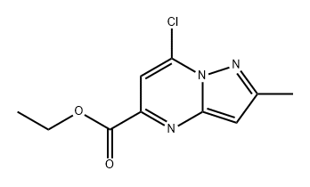 7-氯-2-甲基吡唑并[1,5-A]嘧啶-5-羧酸乙酯, 2365242-43-7, 结构式