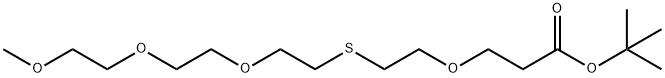 m-PEG3-S-PEG1-t-butyl ester Structure