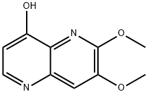 6,7-二甲氧基-1,5-萘啶-4-醇 结构式