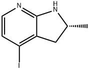 (2R)-4-Iodo-2-methyl-2,3-dihydro-1H-pyrrolo[2,3-b]pyridine 结构式