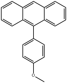 Anthracene, 9-(4-methoxyphenyl)- Struktur
