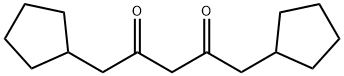 2,4-Pentanedione, 1,5-dicyclopentyl- Structure