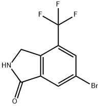 6-溴-4-(三氟甲基)异吲哚-1-酮,2368844-67-9,结构式