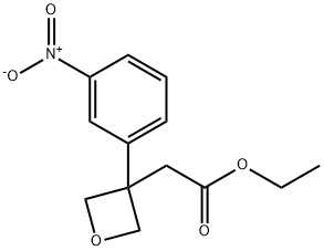 3-Oxetaneacetic acid, 3-(3-nitrophenyl)-, ethyl ester Structure