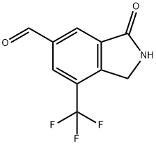3-氧代-7-(三氟甲基)异吲哚-5-甲醛, 2368850-10-4, 结构式