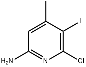 2-Pyridinamine, 6-chloro-5-iodo-4-methyl- Structure