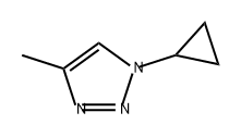 1-环丙基-4-甲基-1,2,3-三氮唑, 2370890-05-2, 结构式