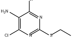 5-Pyrimidinamine, 4,6-dichloro-2-(ethylthio)- Structure