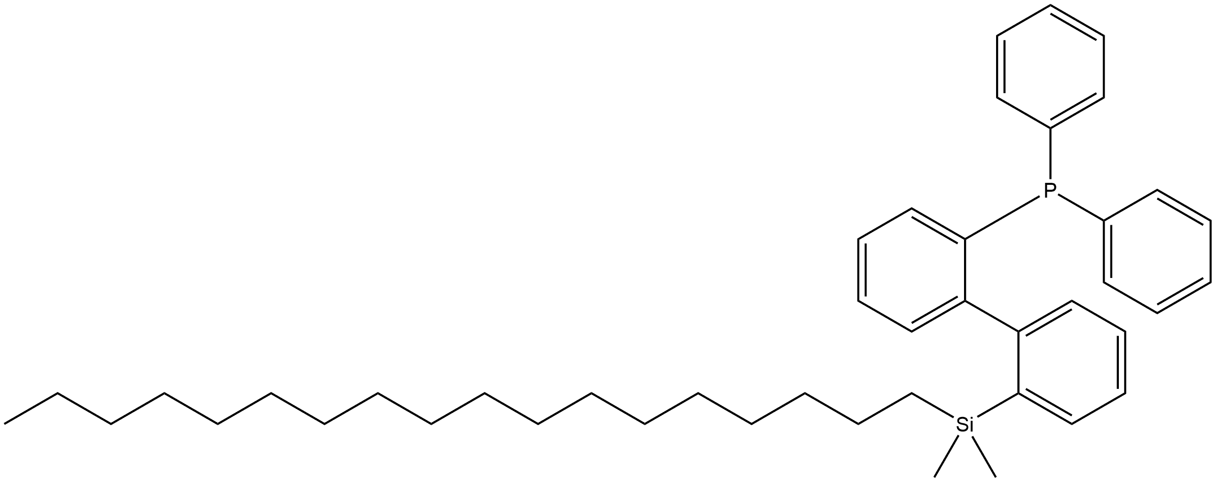 Phosphine, [2'-(dimethyloctadecylsilyl)[1,1'-biphenyl]-2-yl]diphenyl-,2371006-52-7,结构式