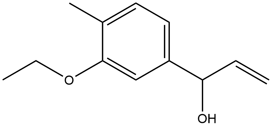 α-Ethenyl-3-ethoxy-4-methylbenzenemethanol 结构式