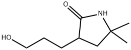 2-Pyrrolidinone, 3-(3-hydroxypropyl)-5,5-dimethyl- Struktur