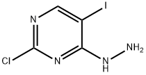 2-氯-4-肼基-5-碘嘧啶 结构式