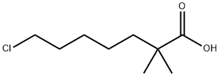 Heptanoic acid, 7-chloro-2,2-dimethyl- Struktur
