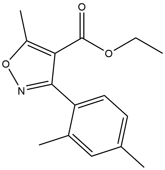 Ethyl 3-(2,4-Dimethylphenyl)-5-methylisoxazole-4-carboxylate Structure