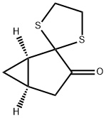 (1R,5R)-spiro[bicyclo[3.1.0]hexane-2,2'-[1,3]dithiolan]-3-one Structure