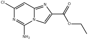 Imidazo[1,2-c]pyrimidine-2-carboxylic acid, 5-amino-7-chloro-, ethyl ester Struktur