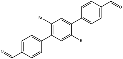 1,4-二溴-2,5-双(4-甲酰基苯基)苯 结构式