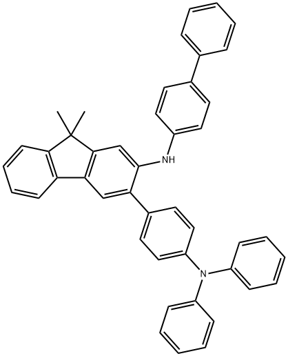 N-([1,1'-BIPHENYL]-4-YL)-3-(4-(DIPHENYLAMINO)PHENYL)-9,9-DIMETHYL-9H-FLUOREN-2-AMINE,2375898-75-0,结构式