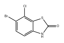 2(3H)-Benzothiazolone, 6-bromo-7-chloro- Struktur