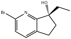 (R)-2-溴-7-乙基-6,7-二氢-5H-环戊[B]吡啶-7-醇, 2376147-61-2, 结构式