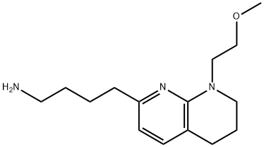N-(2-甲氧基乙基)-4-(5,6,7,8-四氢-1,8-萘啶-2-基)-1-丁胺, 2376265-88-0, 结构式