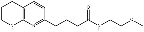 N-(2-甲氧基乙基)-4-(5,6,7,8-四氢-1,8-萘啶-2-基)丁酰胺, 2376265-90-4, 结构式