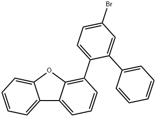 4-(5-溴-[1',1-联苯]-2-基)-二苯并呋喃 结构式