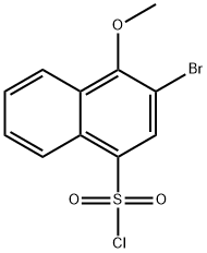 3-溴-4-甲氧基萘-1-磺酰氯,2376848-50-7,结构式