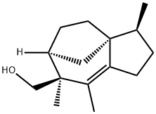 1H-3a,6-Methanoazulene-7-methanol, 2,3,4,5,6,7-hexahydro-3,7,8-trimethyl-, (3S,3aR,6S,7S)- 结构式