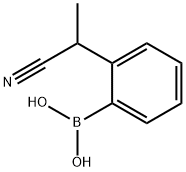 2-(1-Cyanoethyl)phenylboronic acid 结构式