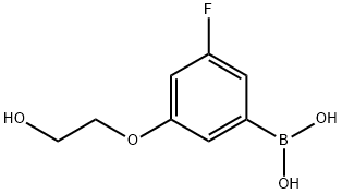 3-氟-5-(2-羟基乙氧基)苯硼酸, 2377606-04-5, 结构式