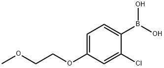 2-氯-4-(2-甲氧基乙氧基)苯基硼酸 结构式