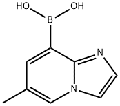 {6-Methylimidazo[1,2-a]pyridin-8-yl}boronic acid 结构式