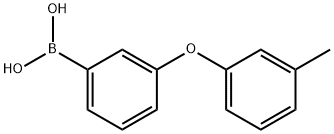 3-(3-Methylphenoxy)phenylboronic acid 结构式
