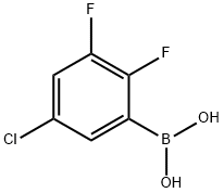 (5-氯-2,3-二氟苯基)硼酸, 2377610-07-4, 结构式