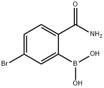 5-Bromo-2-carbamoylphenylboronic acid,2377610-29-0,结构式