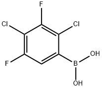 2,4-Dichloro-3,5-difluorophenylboronic acid 结构式
