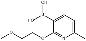 2-(2-Methoxyethoxy)-6-methylpyridin-3-yl]boronic acid,2377611-89-5,结构式