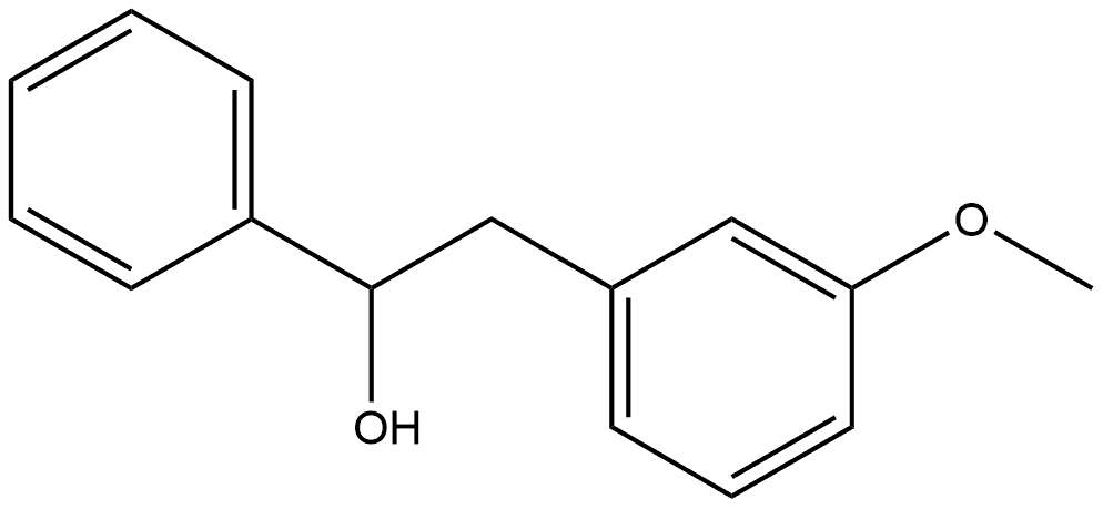 1-フェニル-2-(3-メトキシフェニル)エタノール 化学構造式