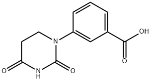 Benzoic acid, 3-(tetrahydro-2,4-dioxo-1(2H)-pyrimidinyl)- Structure