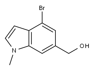 (4-溴-1-甲基-1H-吲哚-6-基)甲醇,2378265-92-8,结构式