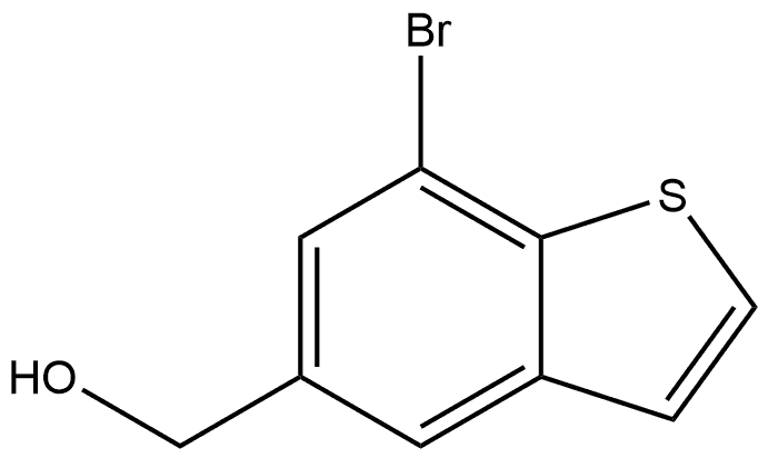 7-Bromobenzo[b]thiophene-5-methanol Struktur