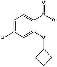 4-bromo-2-cyclobutoxy-1-nitrobenzene,2378806-51-8,结构式