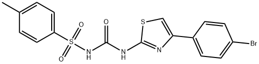 Benzenesulfonamide, N-[[[4-(4-bromophenyl)-2-thiazolyl]amino]carbonyl]-4-methyl-|化合物 ANTICANCER AGENT 34