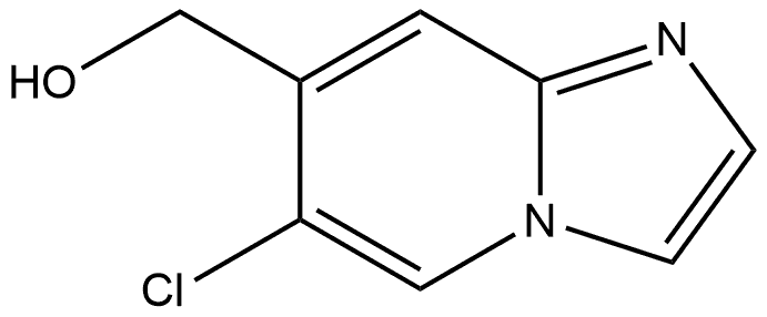 (6-chloroimidazo[1,2-a]pyridin-7-yl)methanol 化学構造式