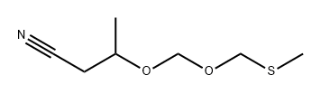 3-[[(甲硫基)甲氧基]甲氧基]丁腈, 2379884-41-8, 结构式