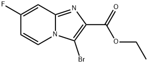 Ethyl 3-bromo-7-fluoroimidazo[1,2-a]pyridine-2-carboxylate 结构式