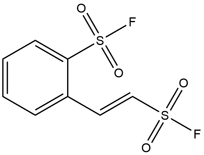 Benzenesulfonyl fluoride, 2-[(1E)-2- Structure