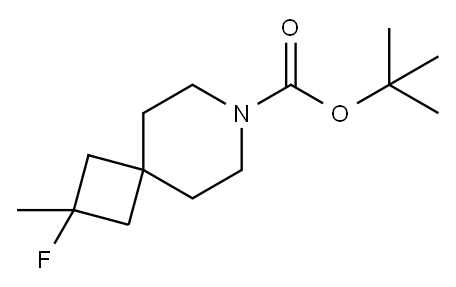 7-Azaspiro[3.5]nonane-7-carboxylic acid, 2-fluoro-2-methyl-, 1,1-dimethylethyl ester Structure