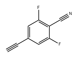 Benzonitrile, 4-ethynyl-2,6-difluoro- Struktur